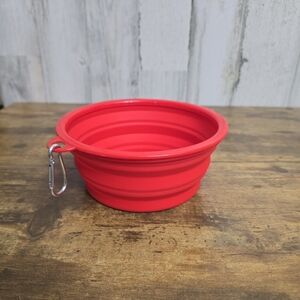 Purina Large Collapsible Red Pet Bowl with Clip